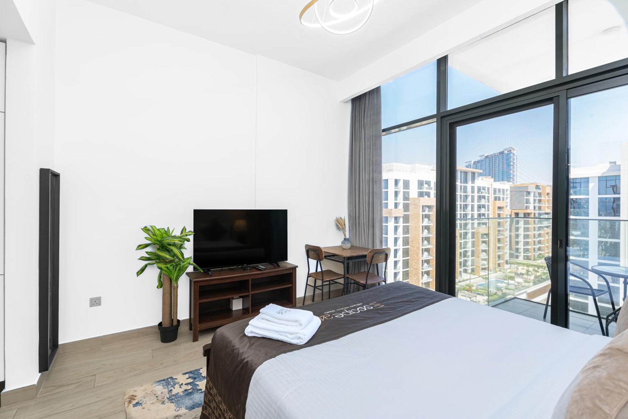 Escape24 Stylish Studio Azizi Riviera 8 Meydan One 두바이 외부 사진