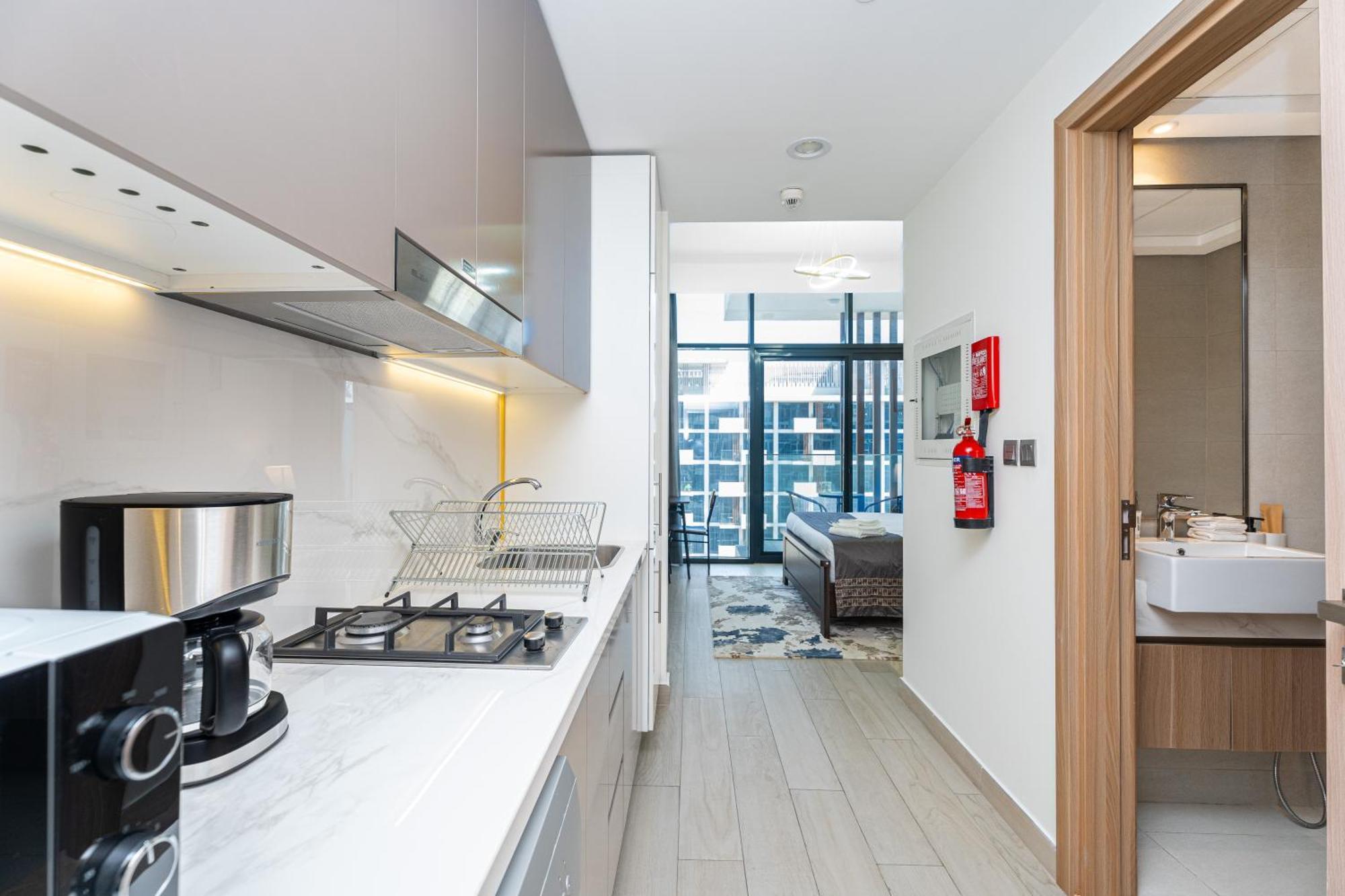 Escape24 Stylish Studio Azizi Riviera 8 Meydan One 두바이 외부 사진